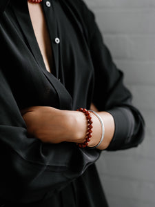 Classic Boule Red Jasper Bracelet